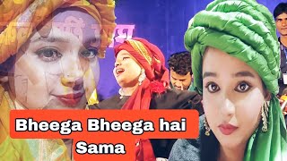 Bheega bheega hai Sama qawwali Neha Naaz VS Shahrukh Sabari partapdghi jakti
