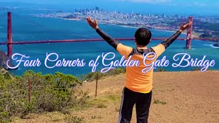 Four Corners of Golden Gate Bridge 15 Solo Miles Most Beautiful Scenic Walk 金門大橋四個拐角 15 英里最美風景步道