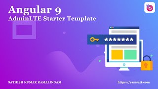 Angular 9 AdminLTE Starter Template Tutorial | Sathish Kumar