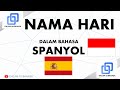 53. NAMA HARI dalam Bahasa Spanyol| Minggu, Senin, Selasa, Rabu, Kamis, Jumat, Sabtu