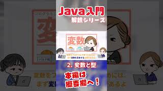 Java入門解説切り抜き【2. 変数と型】 #Shorts #Java #プログラミング