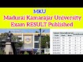 Madurai Kamarajar University April Exam Result Published #mku #mkuresult #affiliatedcollegesresult