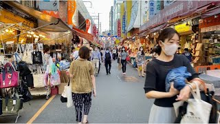 【4K】Tokyo Evening Walk - Ueno, 2020