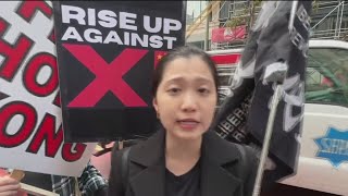 Hong Kong activist living in exile speaks out against Chinese president