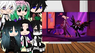 The hashiras react to loser baby from #hazbinhotel #gacha #hashira #demonslayer