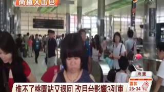 【中視新聞】高鐵桃園站倒退嚕 上千旅客被延誤 20140726