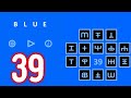 Blue Level 39 Walkthrough Hints (Bart Bonte) Detailed