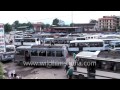 Local bus stand in Gongabu, Kathmandu - Nepal