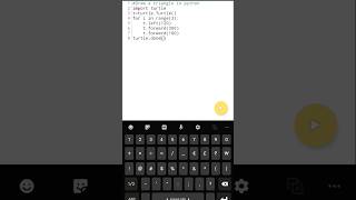 Draw a Triangle in Python using turtle || Triangle || Python turtle #python #trending
