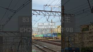 (貨物列車) 2023/06/08 83レ EH200-6 + タキ9B (根岸〜竜王) #Shorts