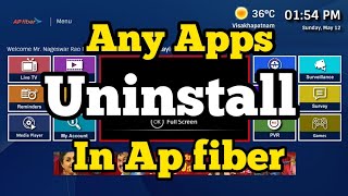 How to uninstall apps in Ap fiber | Apps and games deleted on ap fibernet by telugu tech gallery