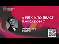 A peek into React Navigation 7 - Satyajit Sahoo | React Native 2023