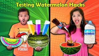 Testing Awesome Watermelon Hacks | Hungry Birds