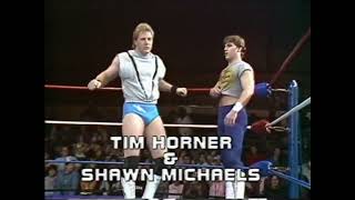 Shawn Michaels (Rookie) \u0026 Tim Horner vs. Chavo Guerrero \u0026 Hector Guerrero (Mid-South 1/2/85)