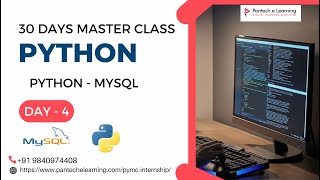 Day-4 Python – MySql– Dictionaries,Date and Time | Python Master Class