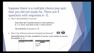 Binomial PDF vs CDF