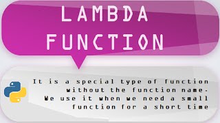 What does a Lambda Function do? Difference between Normal and Lambda Functions | Anonymous Functions