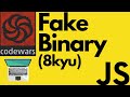 Fake Binary | Codewars 8kyu | Javascript
