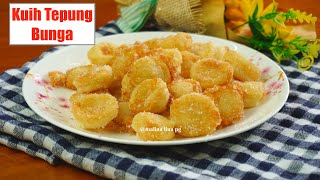 cara buat kuih tepung bunga sedap dan mudah | kuih tradisional malina lina pg