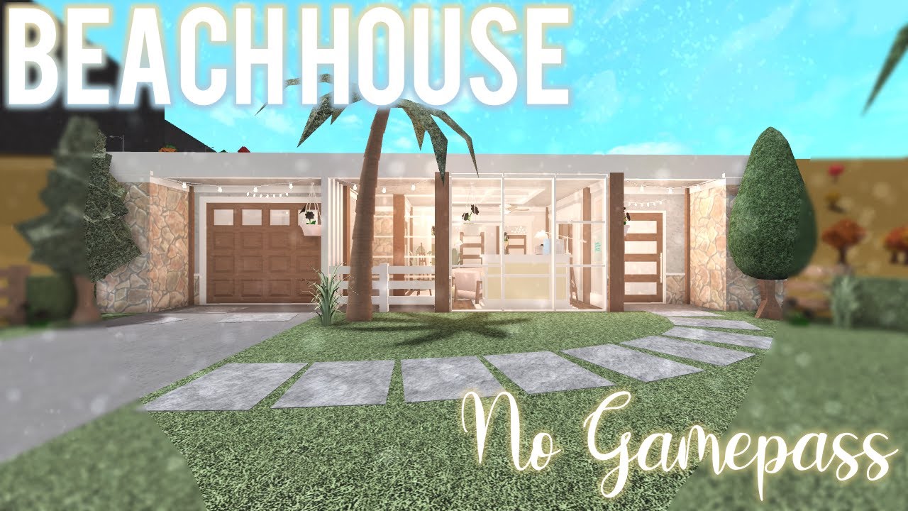 1-Story Beach House -ˏˋ NO GAMEPASSˎˊ˗ || Bloxburg Speedbuild ...