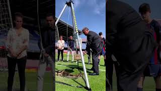 Barcelona buried a time capsule under the pitch 🥺 (via @fcbarcelona) #shorts