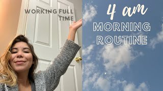 4am Workday Morning Routine | Working full time in healthcare | At Home with Ally