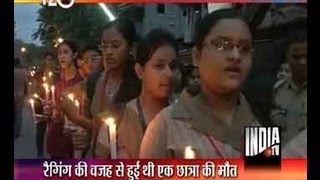 School girls protest against ragging in Kolkata