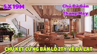 Bán nhà Gò Vấp | Nhà 5 x 19m 4 lầu Thang Máy bán lỗ gần 2 tỷ A. Phong xây ở bán gấp về Đà Lạt