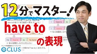 【中学英語】　have to の表現　〈助動詞11〉