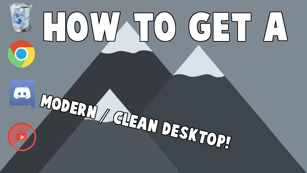 How To Make Your Pc Desktop Look Cool Clean Tutorial Youtube