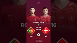Round of 16 World Cup 2022: Portugal vs Switzerland
