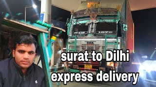 Surat to Delhi 🚒 express delivery 🚛#respect #truckdriver #truckdriverjobs #trucking #vlog