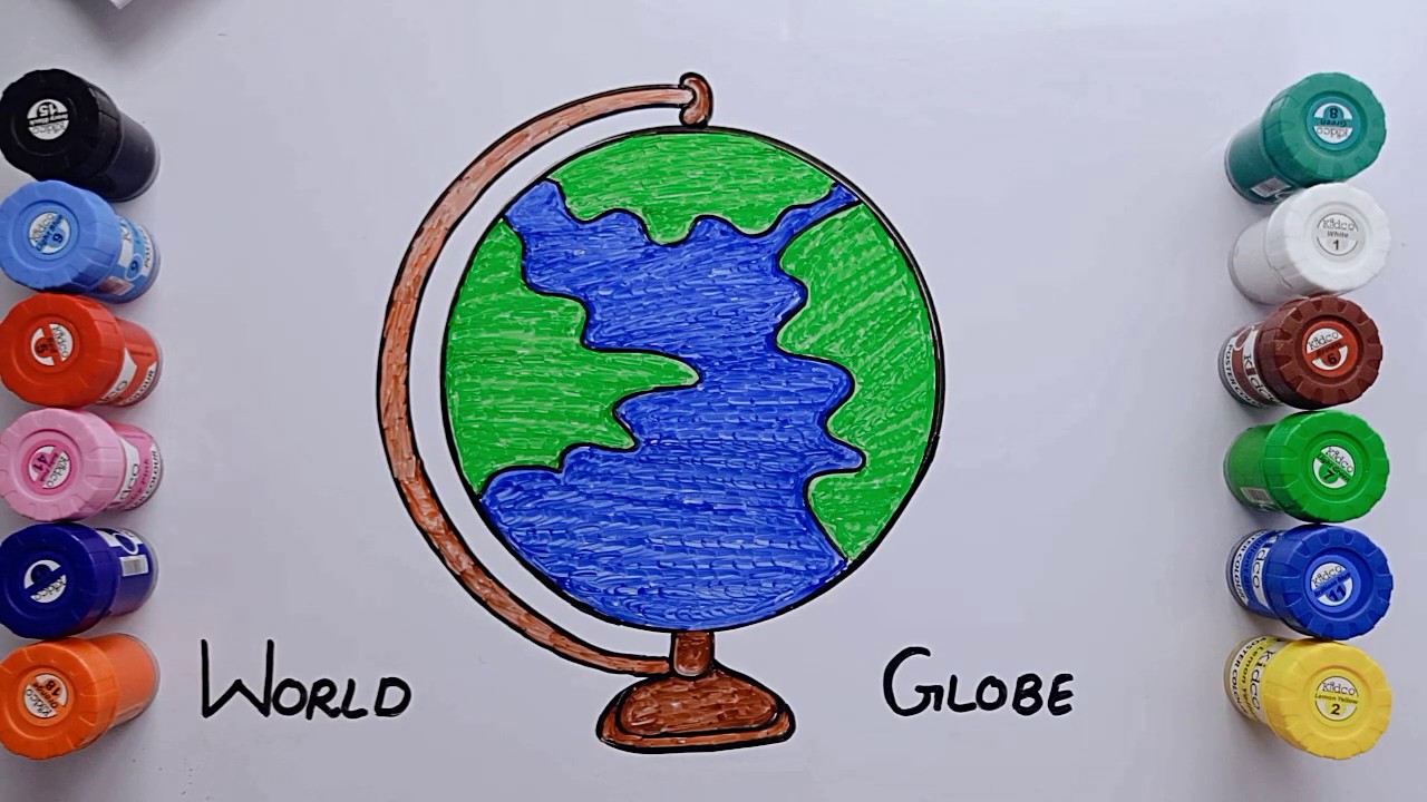 Easy Drawing Of The World