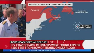 News conference with Coast Guard over missing submersible near Titanic wreckage