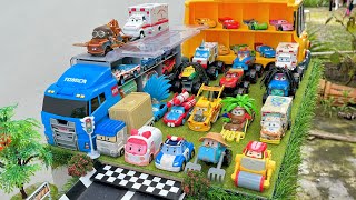 Clean up muddy minicars & disney car convoys! Play in the garden