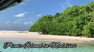 AN EMPTY ISLAND IN MALDIVES || Use for Picnic || IndhayMars