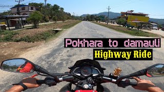 Pokhara To Damauli Tanahun | Solo Ride | Going Hometown | DJB vlogs | Highway Ride