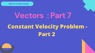 IGCSE Add Maths: Vectors - Part 7 - Constant Velocity Problem - Part 2