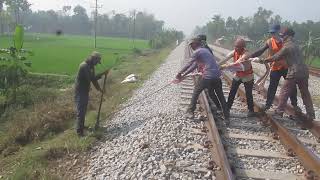 Manually ballast profiling of Railway 8