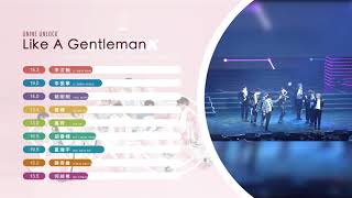 ◍ 歌詞分佈 ◍ UNINE - Like A Gentleman ▴ 武漢粉絲見面會版 ▴