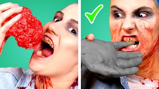 ZOMBIE AT SCHOOL! DIY School Supplies, Funny Situations & Ways To Sneak Food by Crafty Panda