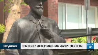 Judge Begbie's statue removed from New West Courthouse