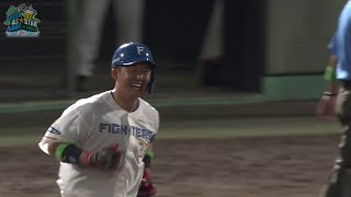 7回裏、打った瞬間！進藤勇也（日本ハム）がレフトスタンドに豪快なホームラン！ -プロ野球フレッシュオールスターゲーム2024-