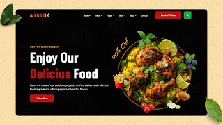 How to Make a Restaurant Website Using HTML \u0026 CSS | Full Responsive Design Tutorial