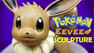 I SCULPT EEVEE THE POKEMON (polymer clay time lapse)