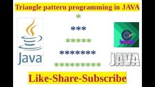 Triangle pattern programming in JAVA - Interview question 4