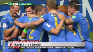 Mundial Sub20, Cuartos de final: Ucrania 1-0 Colombia