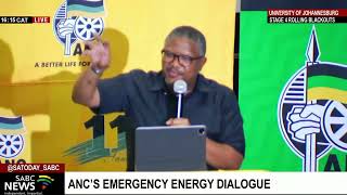 ANC SG, Fikile Mbalula opens the party's energy crisis dialogue