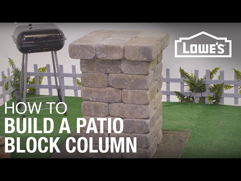 How to Build a Patio Block Column How to Build a Patio Block Column