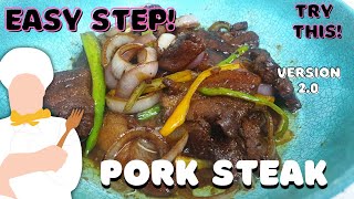 Pork Steak | Home Made Pork Steak | Cooking Tutorial | Pagkaing Pinoy